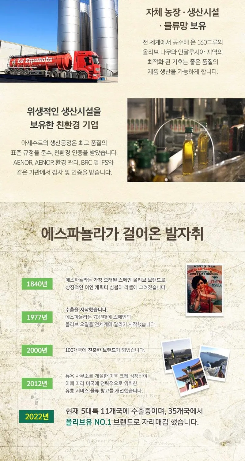 상품코드 : UB051 [에스파뇰라] 올리브유 500ml 1P