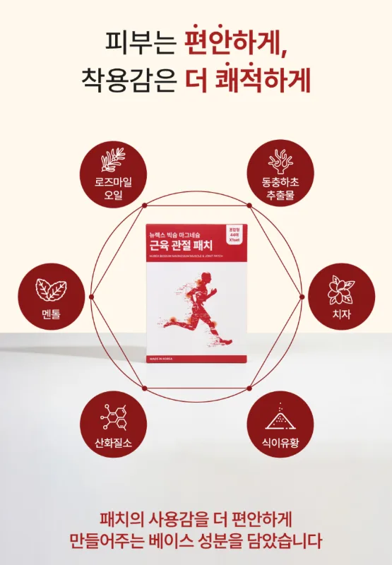 상품코드 : BSH009 빅슘 마그네슘 패치 62매