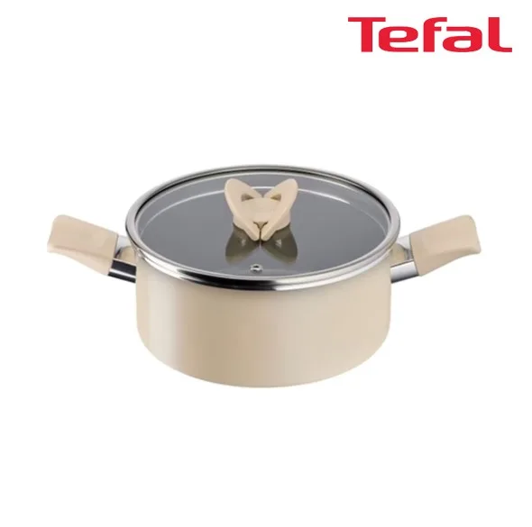 [테팔] 팬&냄비 인덕션 블라썸 베이지 편수냄비 18cm