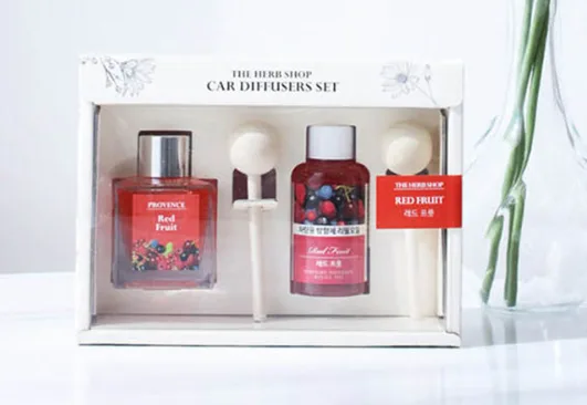 [더허브샵] 카 디퓨저 2종 선물세트 50ml+50ml(리필)