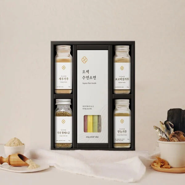 [다시자연] 오색수연면 5종 장수세트 13호 + 쇼핑백 (신세계백화점 판매 상품)