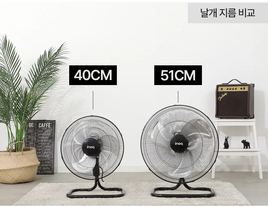 이노크아든 공업용 좌우회전 앉은뱅이 3단 선풍기 IA-BF1600L (16인치) G20820