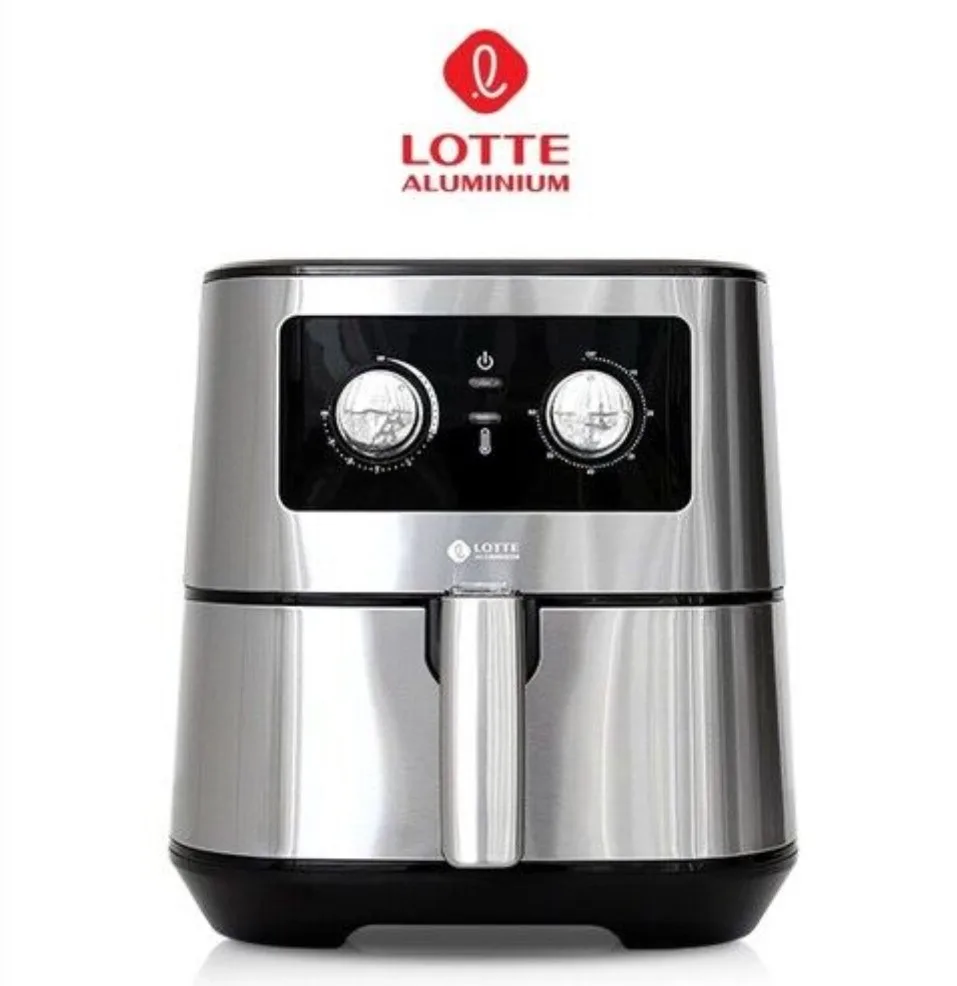 [롯데] 스테인레스 스퀘어 기계식 에어프라이어 5.5L (LTS-AF5SM)