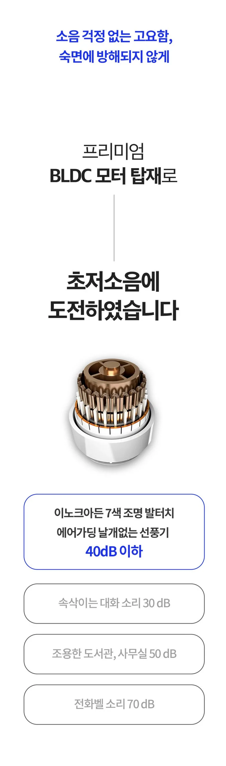 이노크 날개없는 BLDC 선풍기 IA-FNH3000 G20832