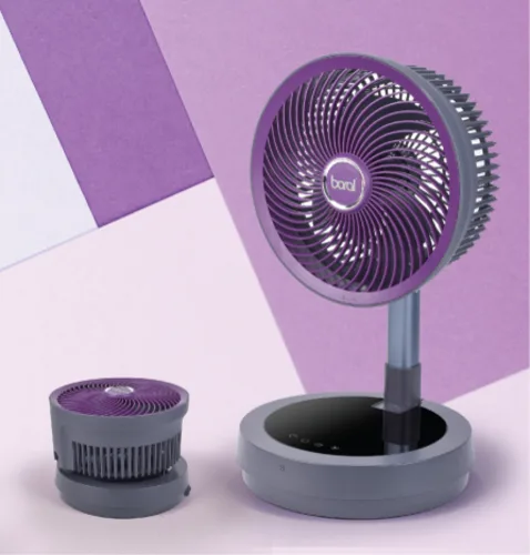 [보랄] 멀티 어댑터 BLDC 무선 접이식 폴딩 팬 (리모컨형) (BR-700AC)