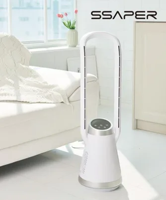 [셰퍼] 에어리움 무드등 날개 없는 선풍기 (SS-J6015)