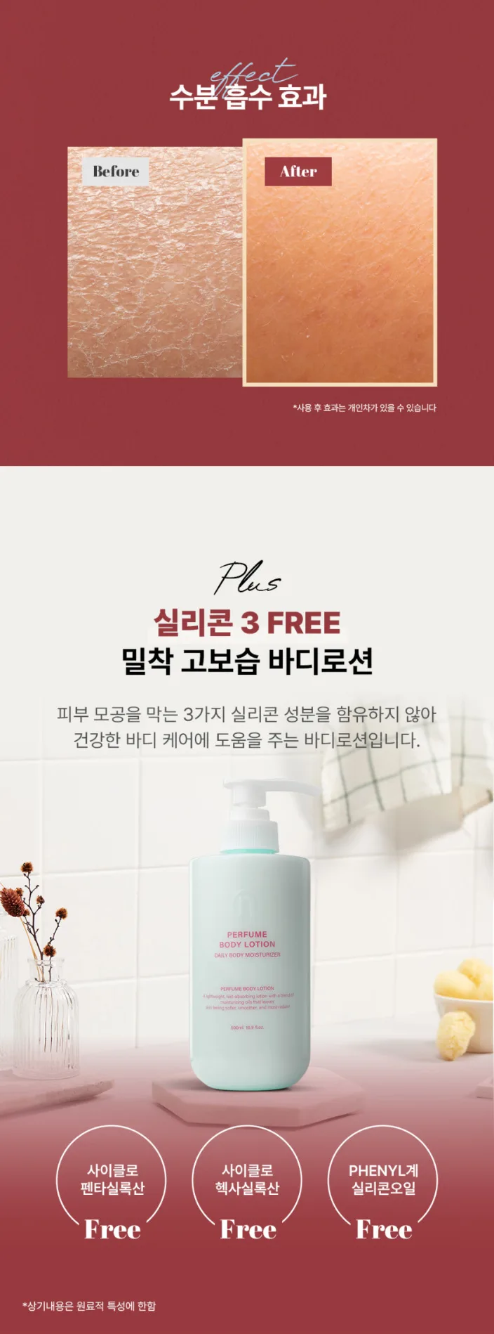 상품코드 : TNP008 [더나플러스] 퍼퓸 바디로션 500ml 촉촉한 보습제 향기 좋은 바디크림