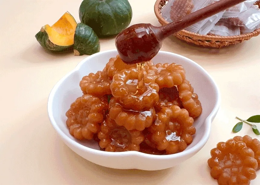 우리밀100% 단호박 미니꿀약과210g(25개입)