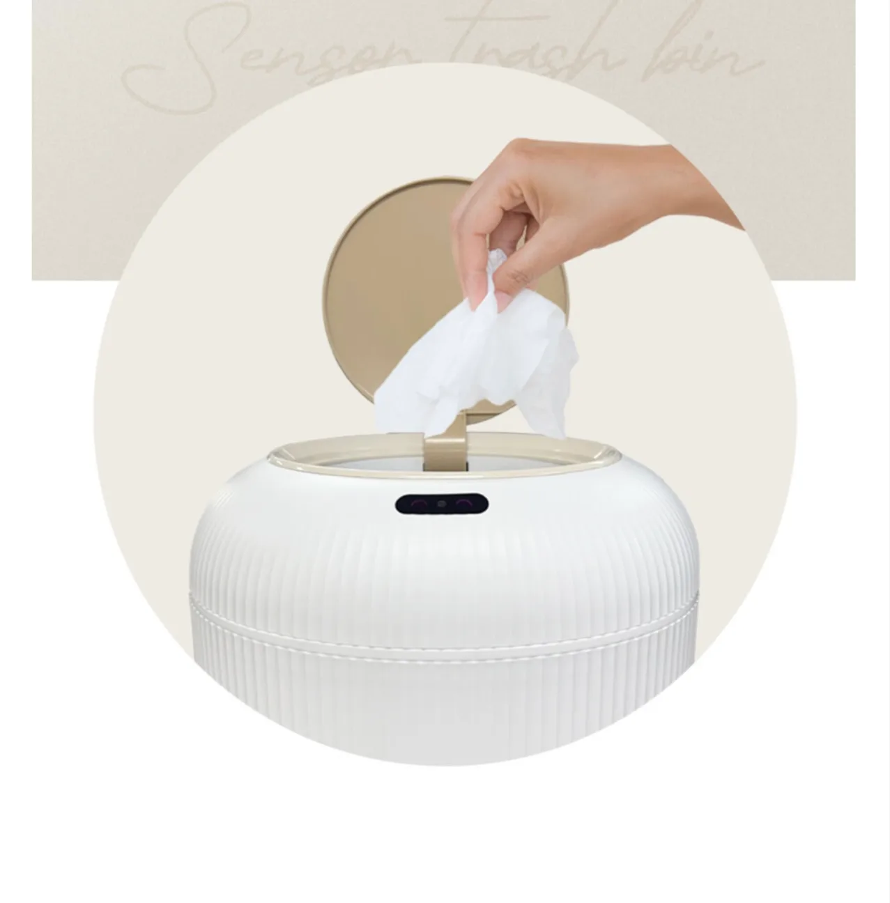 상품코드 : H3710 [보랄] THE DIY 스마트 센서 휴지통 (14L) BR-R300