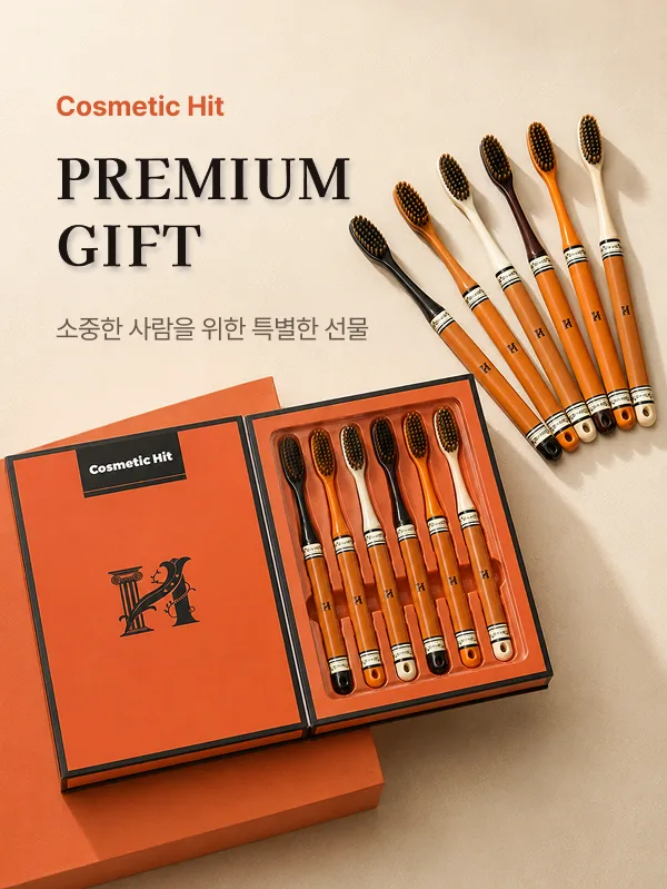 상품코드 : K662 코스메틱히트 칫솔 세트 6p (넓은 칫솔모) (카톤발주용)