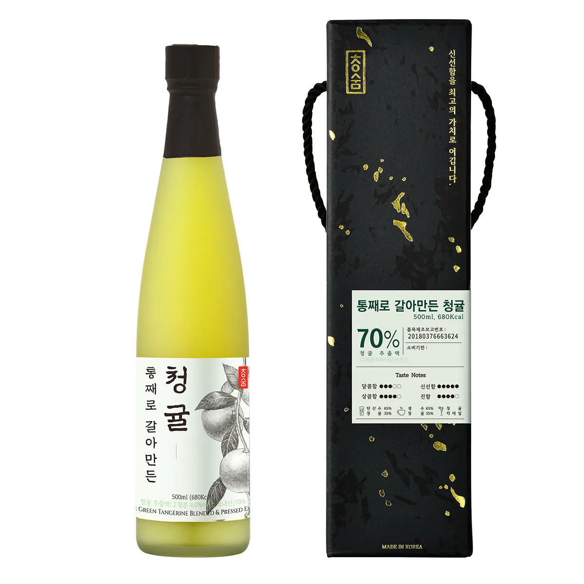 [청숨] 통째로 갈아만든 청귤 500ml 선물세트 1호