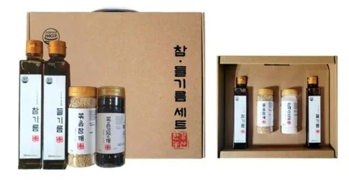 [한강농산] 참.들기름 4종세트 (볶음참깨+볶음검정깨)