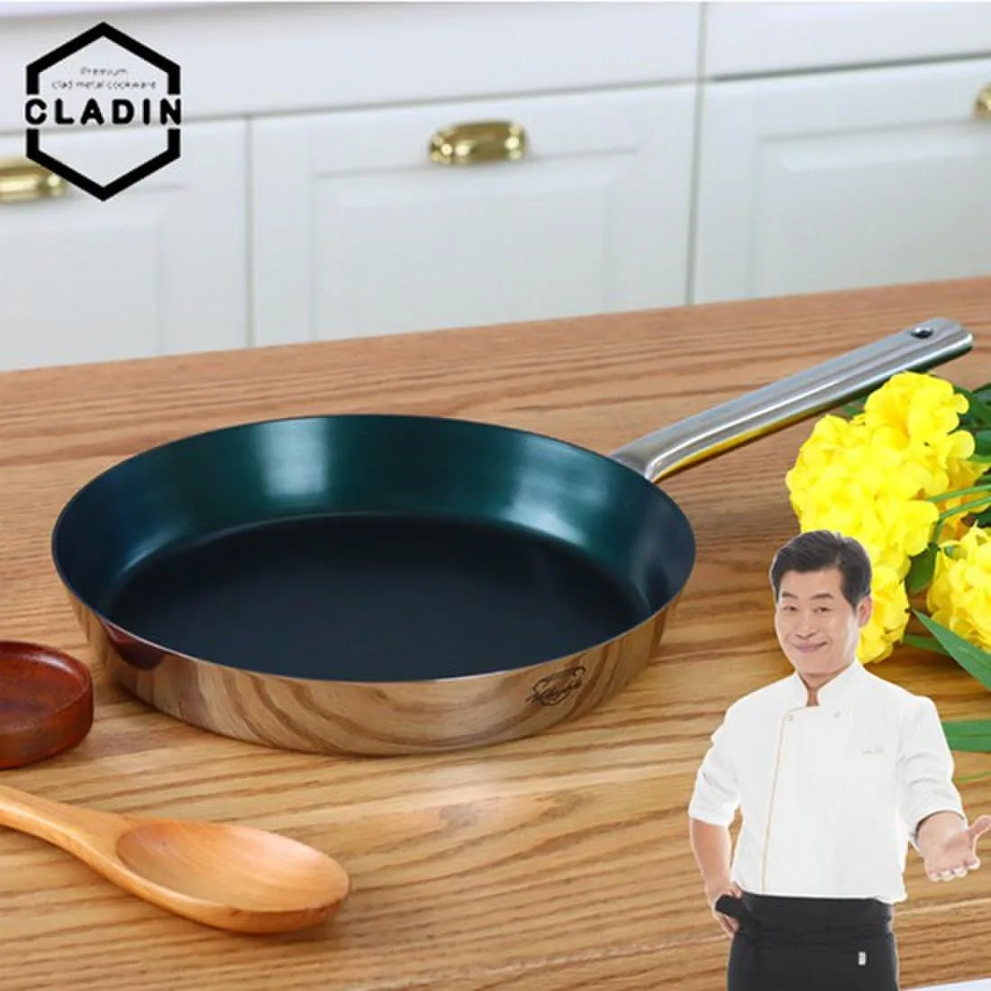 [클래딘] 이연복셰프 웨이블 스테인레스 후라이팬 28cm
