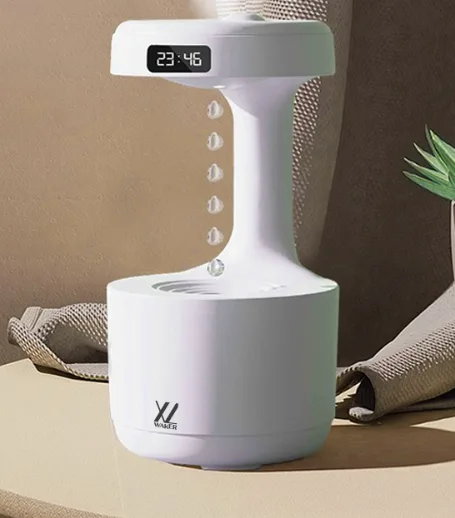 [와커] 거꾸로 올라가는 USB 물방울 가습기_화이트