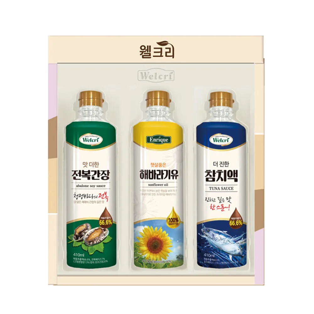 [웰크리] 프리미엄 3종 (410ml 3개)