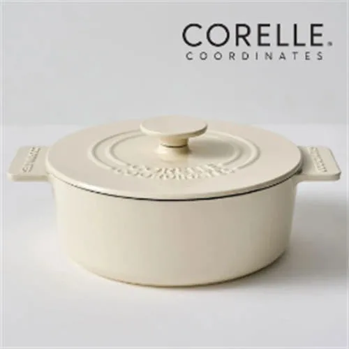 [코렐] 코디네이츠 무쇠 애슐리 아이보리 22cm 전골냄비