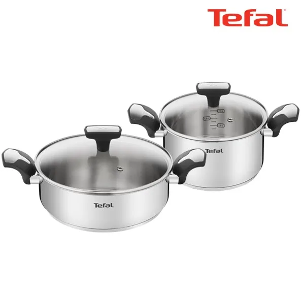 [테팔] 팬&냄비 IH 뉴이모션 2종세트 (편수냄비 16cm + 양수냄비 24cm)