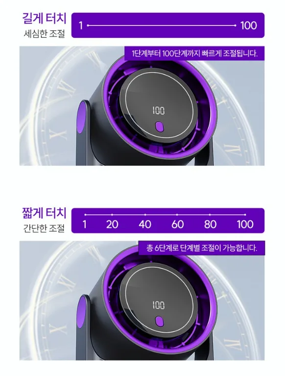 비레토 탁상및벽걸이용 무선 미니 서큘레이터 2종