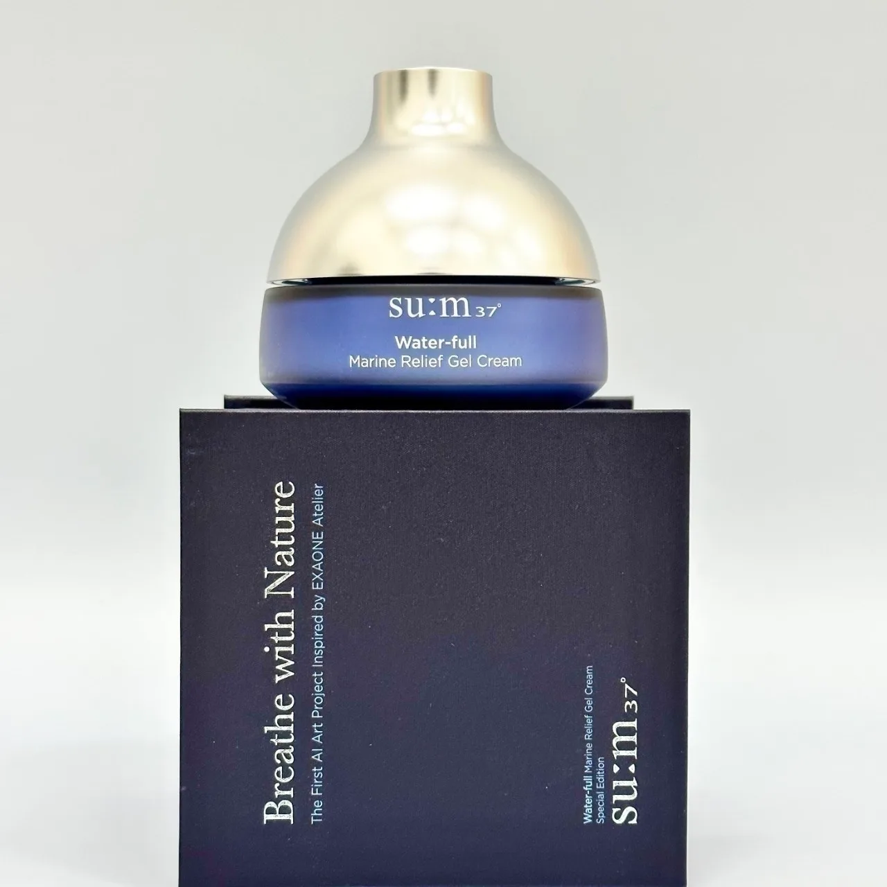 [숨] 37°워터풀 마린 릴리프 젤 크림 대용량 120ml.수분크림