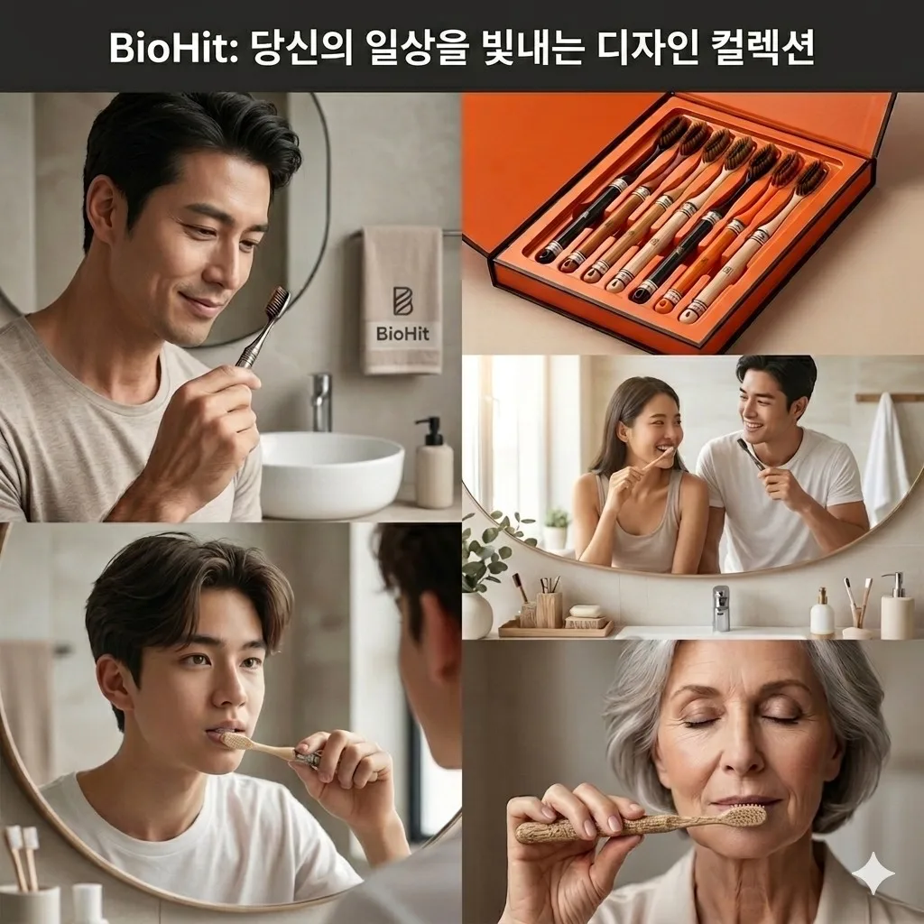 상품코드 : K655 바이오히트 칫솔 세트 6p (일반 칫솔모) (카톤발주용)