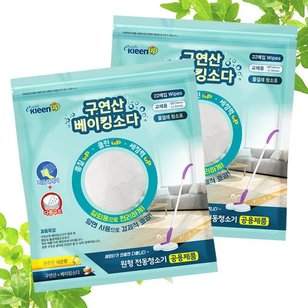 [에파타] 구연산베이킹소다 프리미엄 원형 청소포 210mm