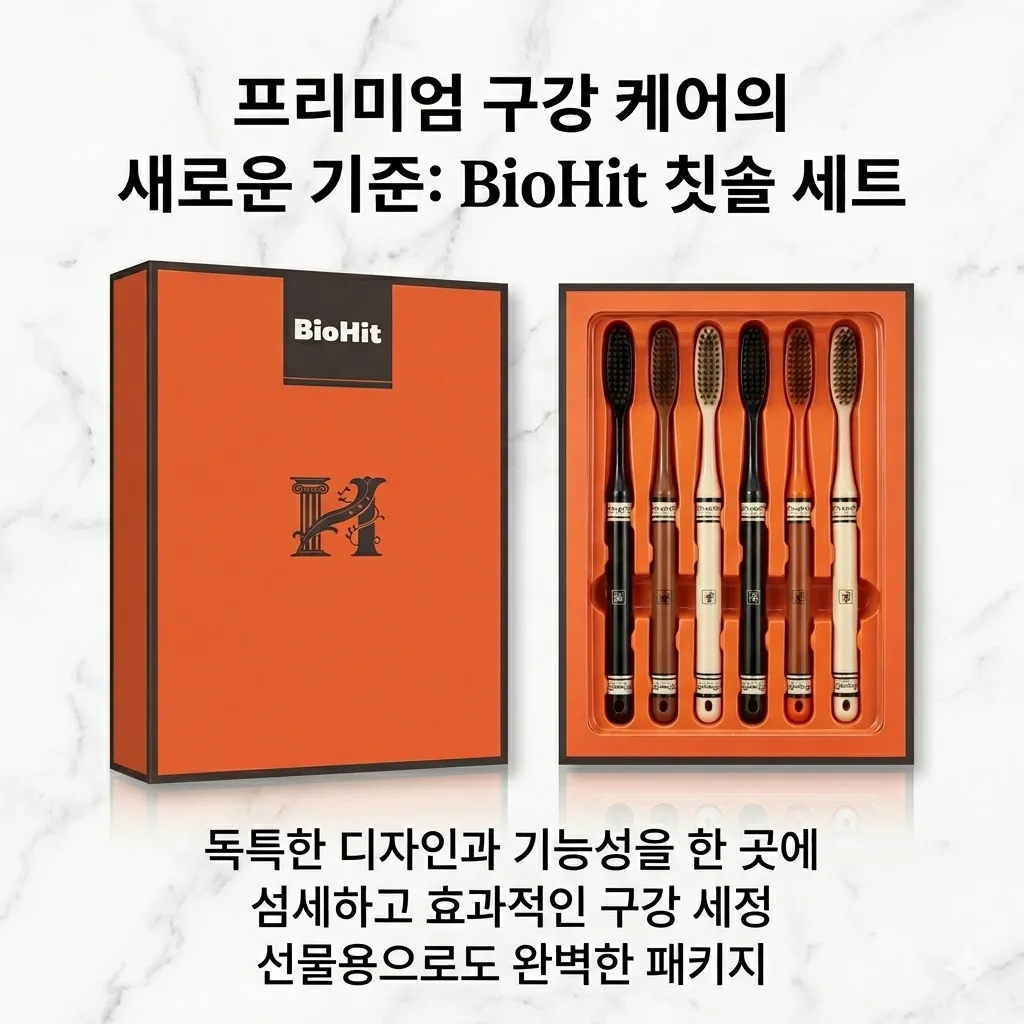 바이오히트 칫솔 세트 6p (넓은 칫솔모) (낱개발주용)