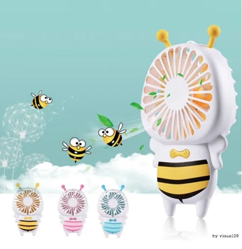 꿀벌 디자인 LED 미니선풍기 - 3color