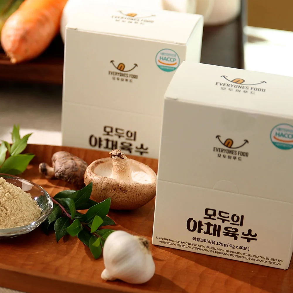 첨가물 제로 모두의 푸드 야채육수120g(4g 30포)