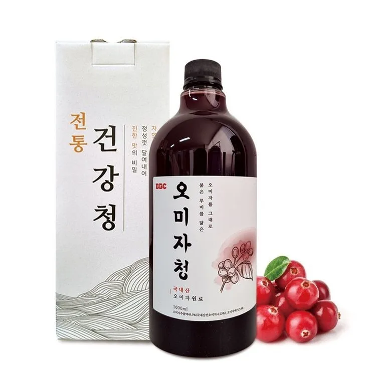 [비비씨] 국내산 100% 오미자청 1,000ml + 선물박스
