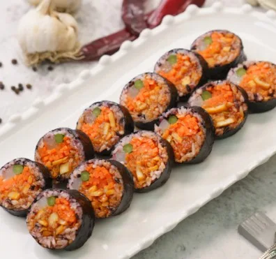 불오징어 흑미김밥