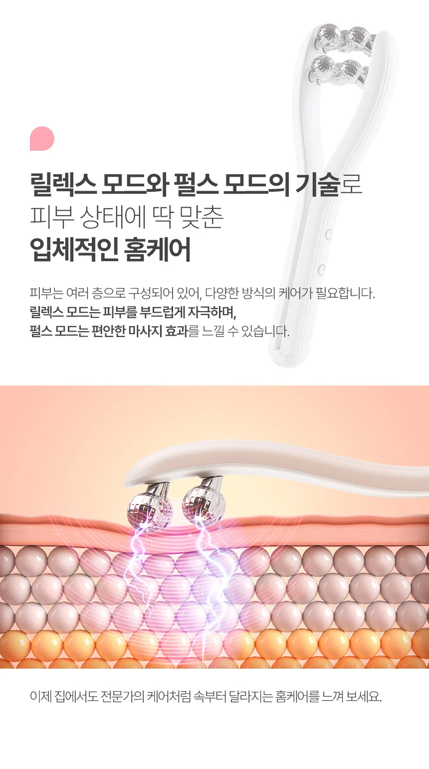 상품코드 : H3242 [휴라이프] EMS V라인 페이스롤러 (HU-J5037)