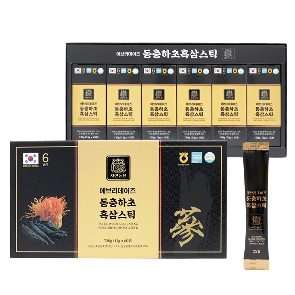 [에브리데이즈] 동충하초 흑삼스틱 12g*60포 (720g)