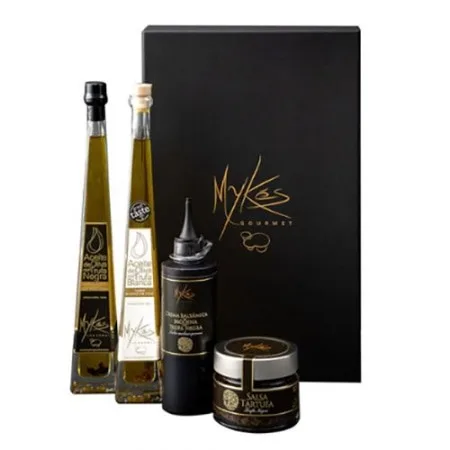 [마이크고메] 트러플 오일 2종 x 발사믹 글레이즈250ml x 타르투파  소스120g  선물세트(C) + 쇼핑백