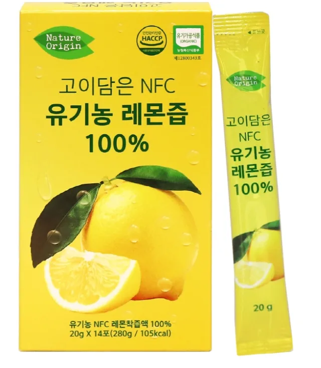 [네이처오리진] 고이담은 NFC 유기농 레몬즙 (20gX14포)