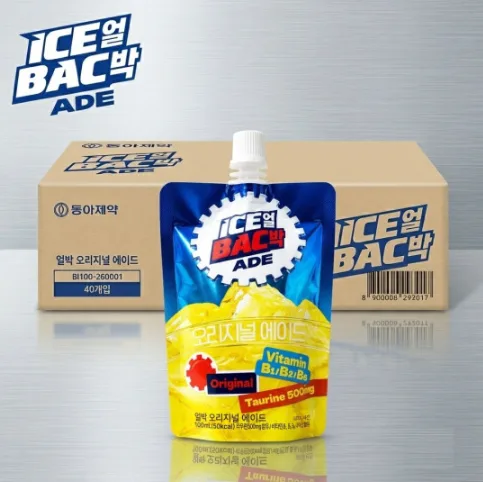 상품코드 : K642 동아제약 ICE 얼박 오리지널 에이드 100ml