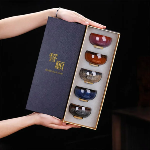 [디베네] 오색자기 술잔 5P