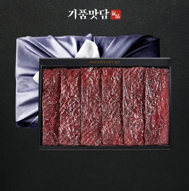 [기품맛담] 시그니처 소고기육포 선물세트 2호 (60g*6팩/360g)