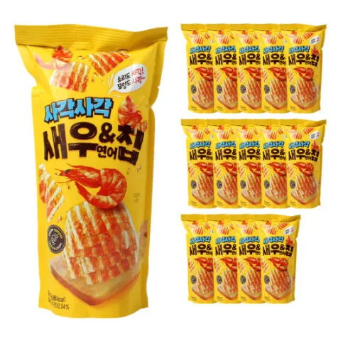 사각사각 새우&연어칩 1봉 10개입 사진 2