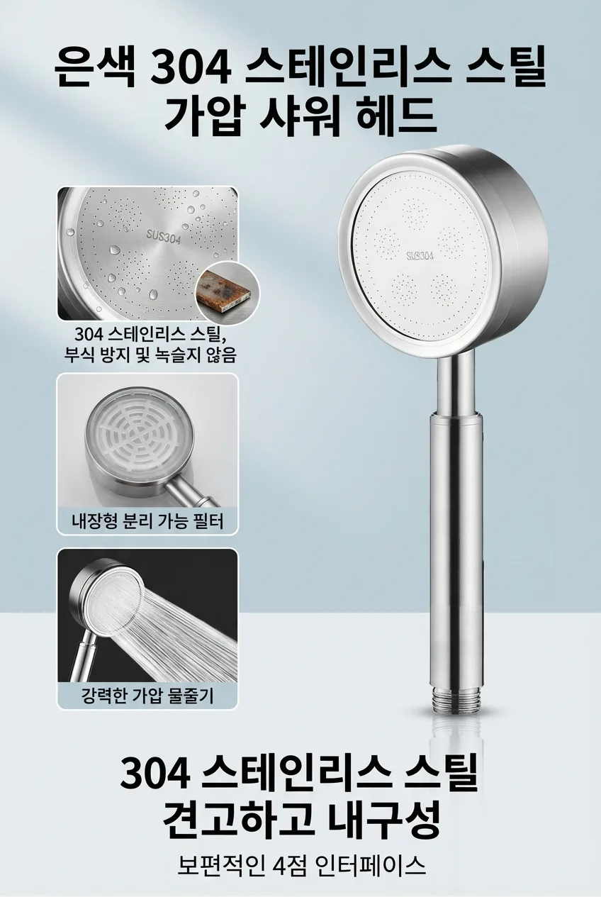 상품코드 : DUM002 스텐304 부스터 샤워기