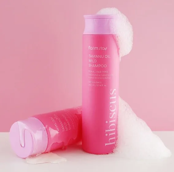 [팜스테이] 타마누 오일 마일드 샴푸 히비스커스 300ml