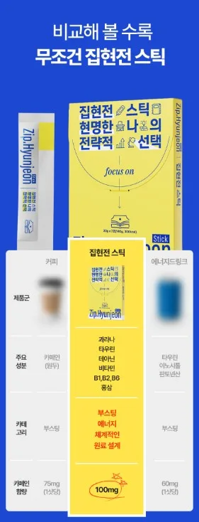 상품코드 : NY010 박하선의 집중력 업템! 집현전 스틱 젤리 7개입
