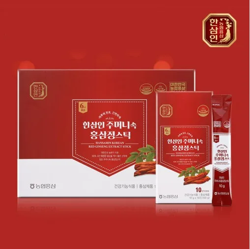 [농협홍삼 한삼인] 주머니속 홍삼정스틱 10g x 30포 + 쇼핑백
