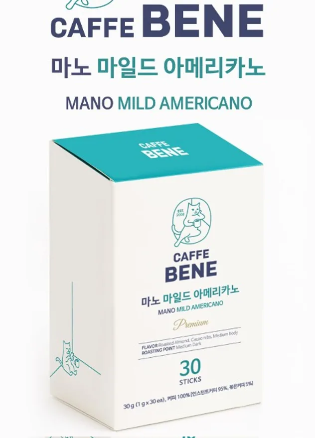 [카페베네] 마노 마일드 아메리카노 30T