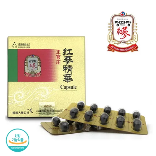 [한국인삼공사] 정관장 홍삼정화캡슐 500mg x 100캡슐 +쇼핑백