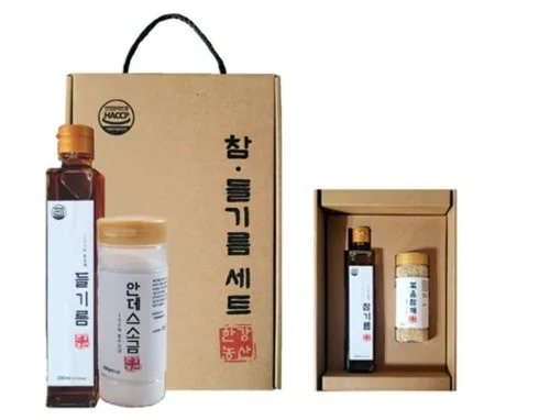 [한강농산] 들기름 2종세트 (안데스소금)