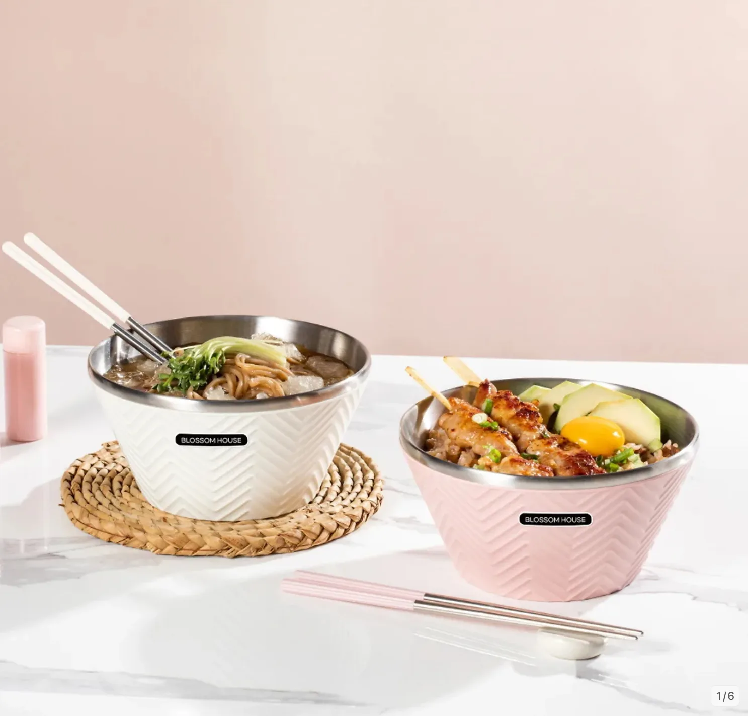 [블라썸하우스] 오브제 듀오 이중면기 4P 세트