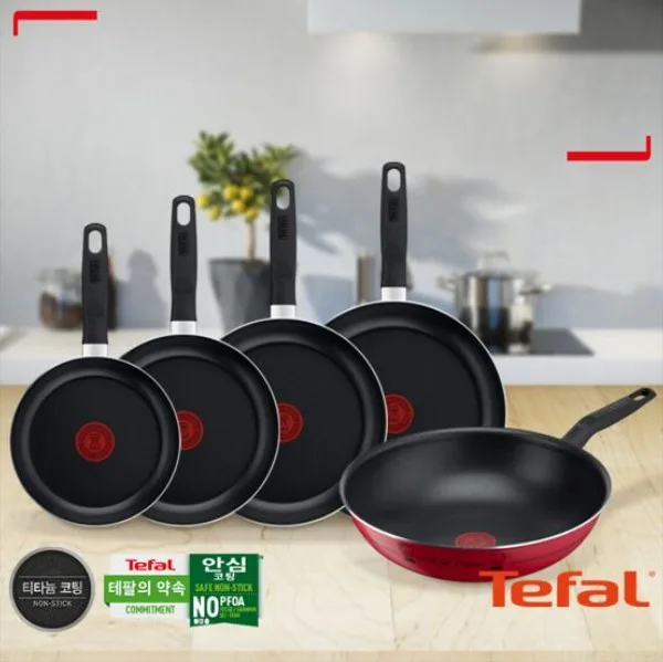 [테팔] 밸리드 쿡 프라이팬 20cm+24cm+26cm+28cm+궁중팬 28cm