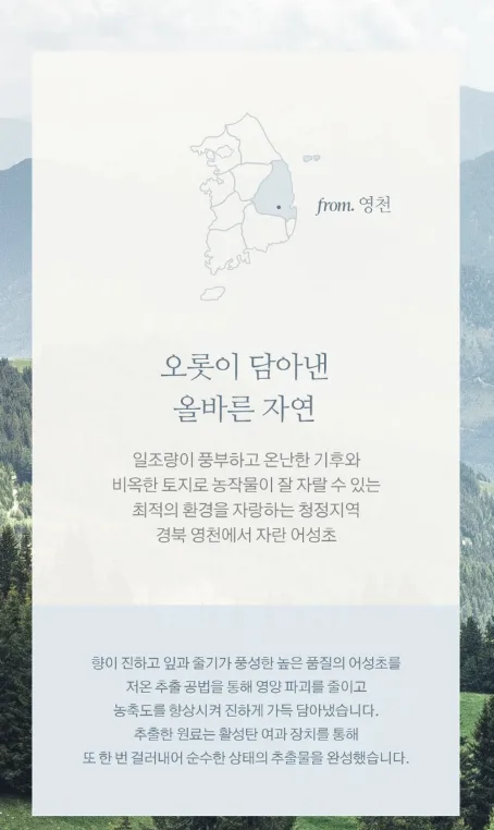 상품코드 : K630 어성초 49 약산성 리페어 트리트먼트 (카톤발주용)