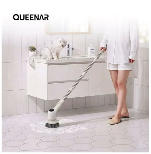 [퀸나] 소프트 스윕 무선 욕실청소기 (QN-CR120W)