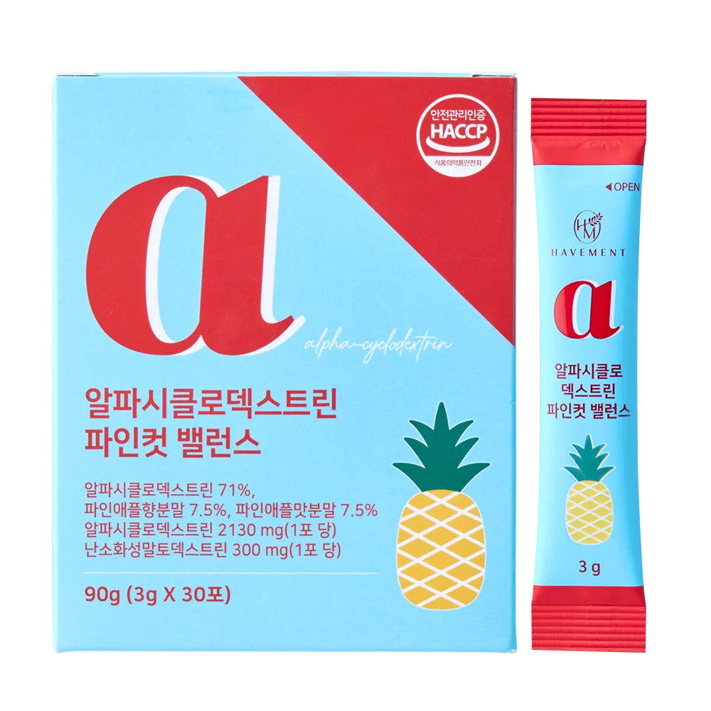 [해브먼트] 알파CD 분말 식약청인증 HACCP 알파시디 알파씨디 30포, 1개, 90g